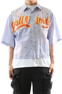 RIA Washed Flannel Crop Top Button Down Shirt