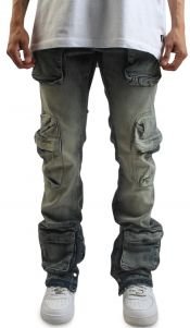 Martine Stacked Cargo Jeans