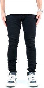 ALAN Men's Premium Wax Coated Skinny Denim Pants