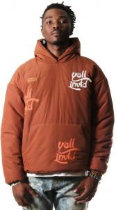 RADITZ Padded Crop Style Nylon Pullover Jacket