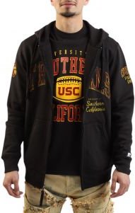 USC Zip Hood - Blk/Red/Y