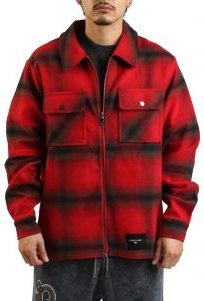 Shadow Plaid Zip Flannel Shirt