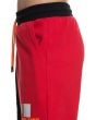 The Split Sweatshorts in Black and Red 4
