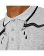 The Memorial Embroidered Polo Shirt in Grey 5