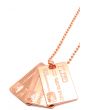 The Credit Card Necklace in Rose