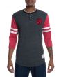 The Toronto Raptors Home Stretch Henley in Black And Red 1