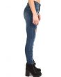 The High Waist Distressed Skinny Jeans in Denim Blue 2