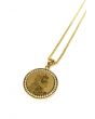 Stainless Steel Gold Iced Oot Jesus Medallion 1