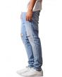 The Tapered Ripped Denim Jeans in Faded Indigo 2