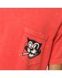 The Social Cat Vintage Pocket T-shirt in Red 4