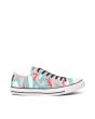 The Chuck Taylor All Star Low Top Warhol Collab Sneaker in Nile Blue, Salmon Rose, & White