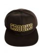 The Crooks Armada Snapback Hat in Black 2