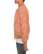 The Bird Bomber in Salmon Suede 2