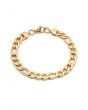 The 18k Gold Plated 8.5 x 8.66mm Curb Bracelet in Gold
