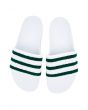 The Adilette in White and Green 1
