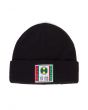 The Woven Label Beanie in Black 1