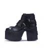Women's Cherish Black Platform Heel Boots 1