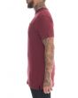 The Castro Long Pocket Tee in Burgundy 2
