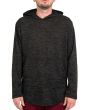 Jersey Hooded Sweater in Charcoal Gray 1