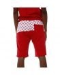 The Rico Paid In Full Capsule Jogger Shorts in Red and White 6