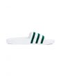 The Adilette in White and Green 3
