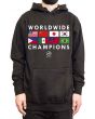 The Mint Flags 2 Pullover Hoodie in Black 1