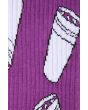 The Double Cups Socks in Purple