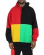 The Cross Colours Color Block Pullover Hoodie In Multi 1