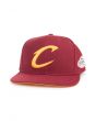 The Cleveland Cavaliers Tonal N Gold Snapback in Burgundy 1