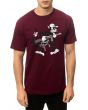 The Cat Named Pablo Tee in Burgundy 1