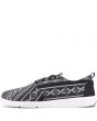 Toms for Men: Del Rey Black/White Woven Linear Cultural Sneakers 1
