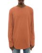 The Packs Long Sleeve High-Low Tall Tee in Rust 1