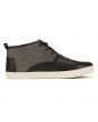 Toms for Men: Paseo Mid Black White Caviar Leather Sneaker 2
