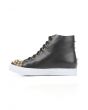 The Adams Lion Sneaker in Black and Gold 3
