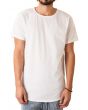 The Curved Hem Tail Tee in White 1