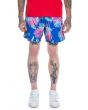 The Tropicano Boardshorts in Blue and Pink 1