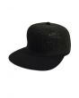 The Straw Ball Snapback Hat in Black 1