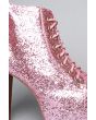 The Lita Shoe in Pink Glitter 2