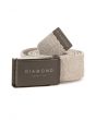 The Stone Cut Clamp Belt in Heather Gray
