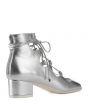 Jeffrey Campbell Astute Silver Lace-up Heel Booties Silver 4