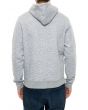 The Hoodie With Faux Leather in Heather Gray