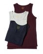 The Nautical Pocket Tank 3 Pack in Navy Red Multi 1