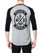 Never Give In Athletic Grey Raglan 1
