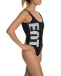 The EQT Swimsuit in Black and White 4