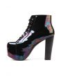 The Lita Shoe in Black Iridescent 3