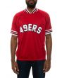 The San Francisco 49ers Zip Mesh Pullover in Red 1