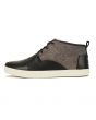 Toms for Men: Paseo Mid Black White Caviar Leather Sneaker 1