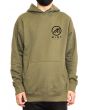 The Mint Flags Pullover Hoodie in Olive 1