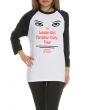 The Lonely Girl Cotton Raglan in White 1