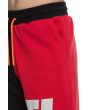 The Split Sweatshorts in Black and Red 2
